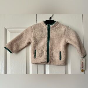 Cat & Jack Fleece Jacket High Pile Cream Warm Fall Winter Size 18 months